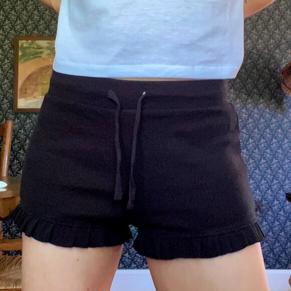 Zara Ruffle Edge Drawstring Lounge Short - Picture 3 of 7